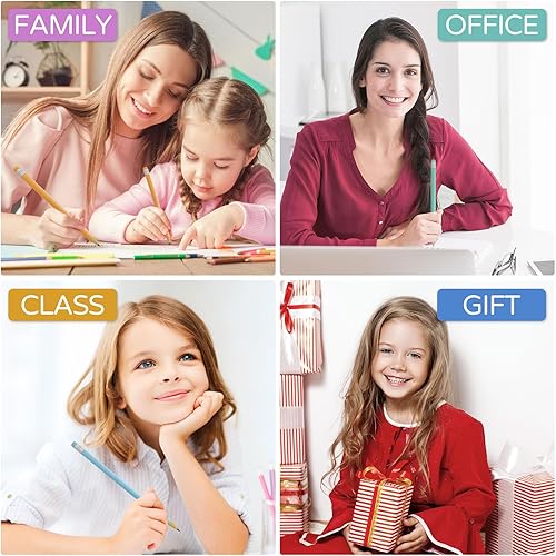 Miniatura 7 de KoelntDIY Lápices personalizados con nombre grabado personalizado #2 - Lápiz triangular con texto, juego de 12, 6 colores, regalo de regreso a