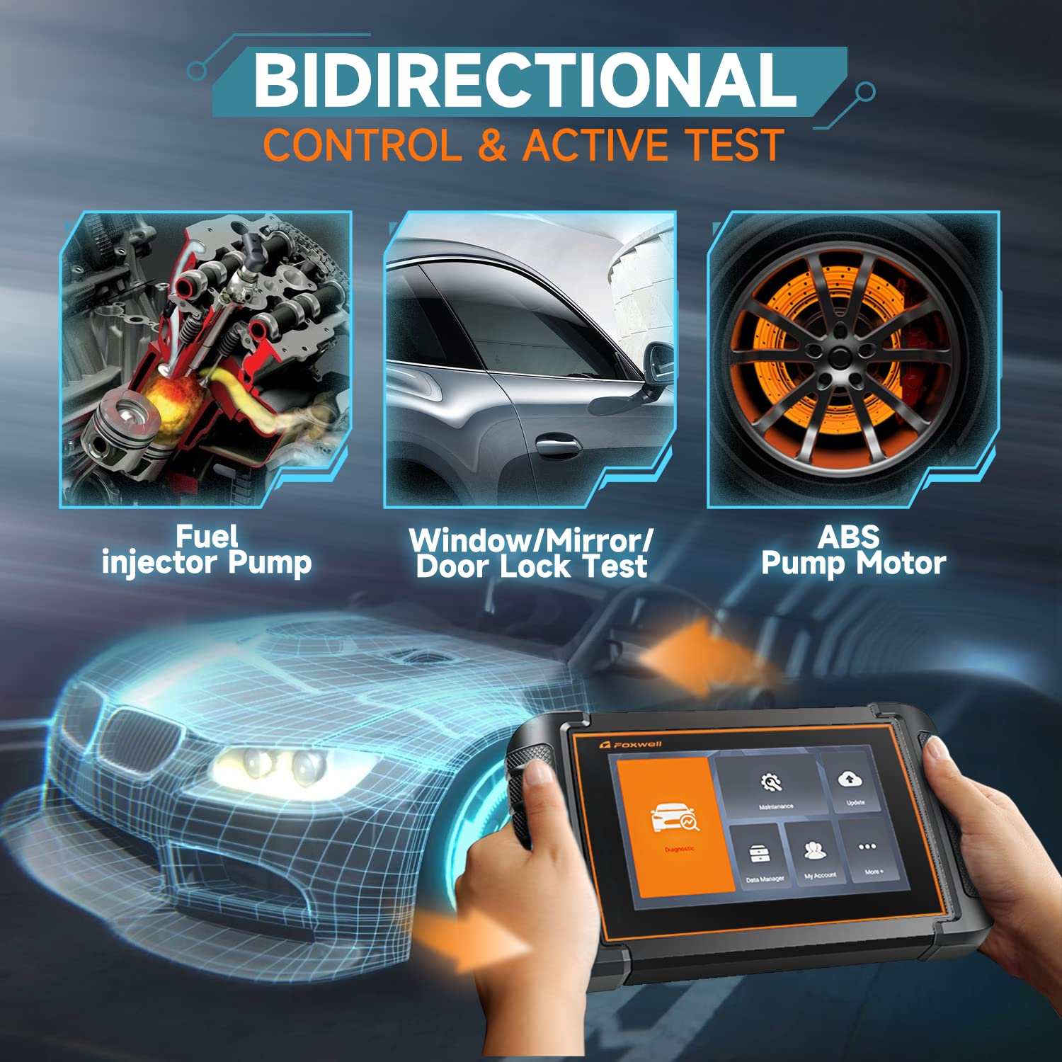 Buy 2022 Elite FOXWELL NT809 All System Scan Tool Bidirectional OBD2