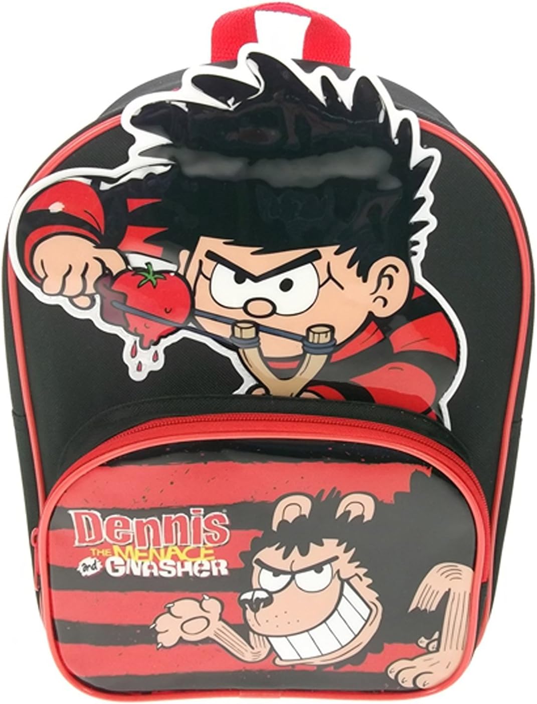 Dennis and Gnasher Children's Backpack Dennis and Gnasher Novelty Backpack 10 liters Red (Red/Black) DENNIS001001
