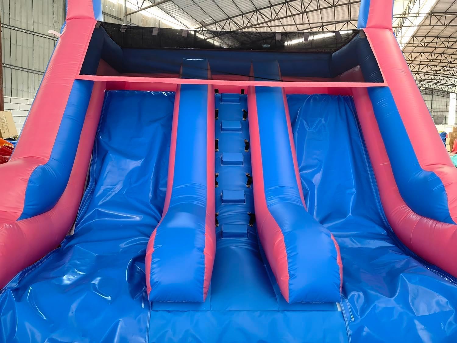 21FT(L) Commercial Grade Water Slide for Adults - Without Blower - (Doul Lane) (Heavy Duty Full PVC) (Big Water Pool), Inflatable Waterslide for Backyard, Outdoor Park,21x11x12ft