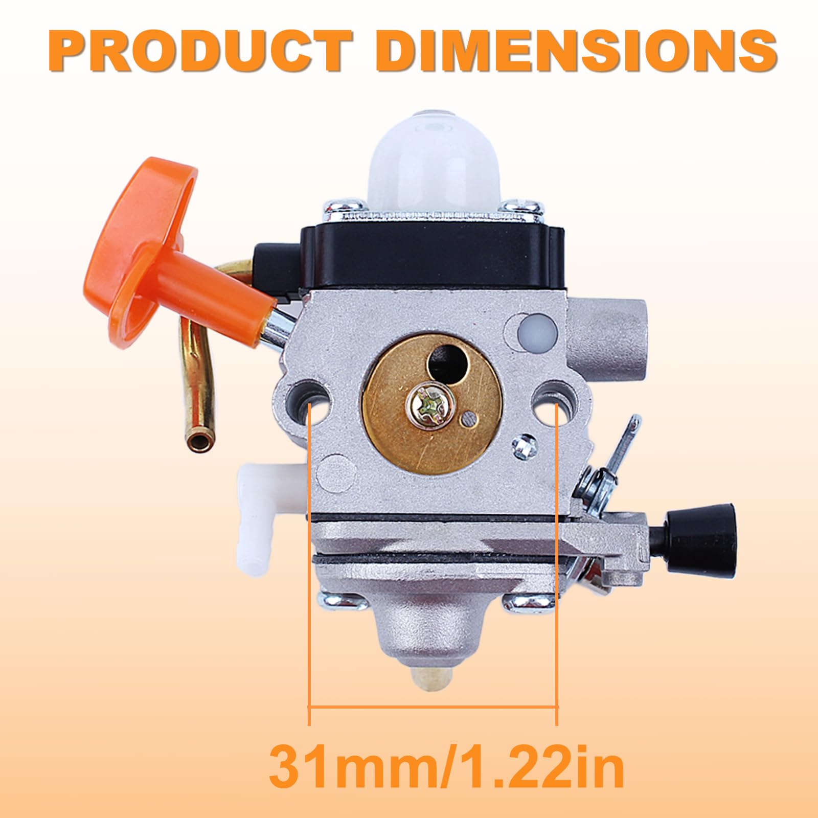 Carburateur pour Stihl FS87 FS90 FS100 FS110 FS130 HL95 HT100 HT101 KM90 KM100 KM110 SP90 Débroussailleuse Tondeuse Séries avec Bougie d'Allumage Filtre à Air Filtre à l'huile 41801200607