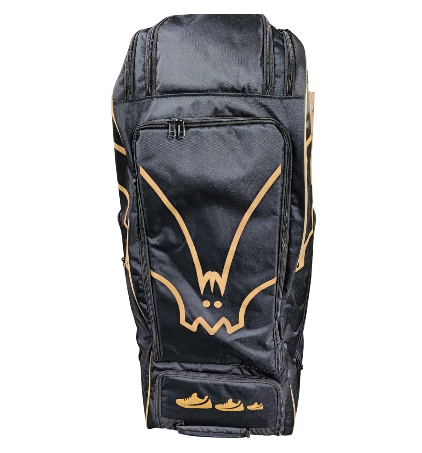 Cricket Kit Bags Durable Polyester | Adjustable Shoulder Straps | Water Resistant Design | Stylish Cricket Bag for Cricketers (Black Edition)-image-17