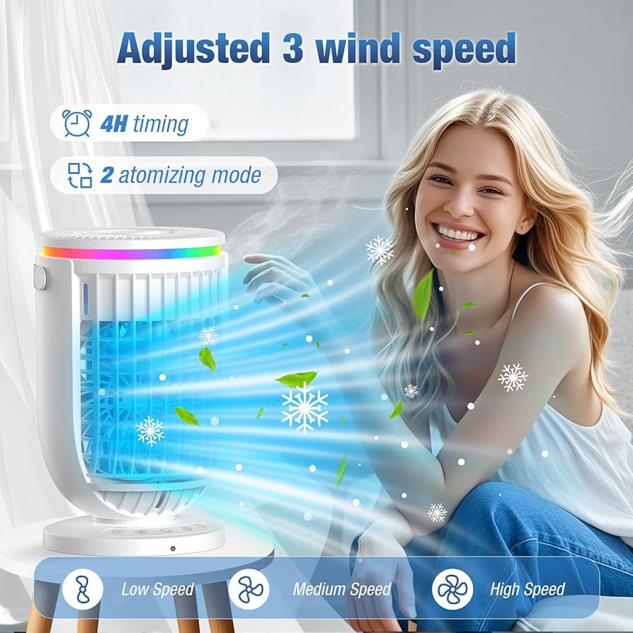 Amazon.com: Portable Air Conditioners Fan with 120° Rotating