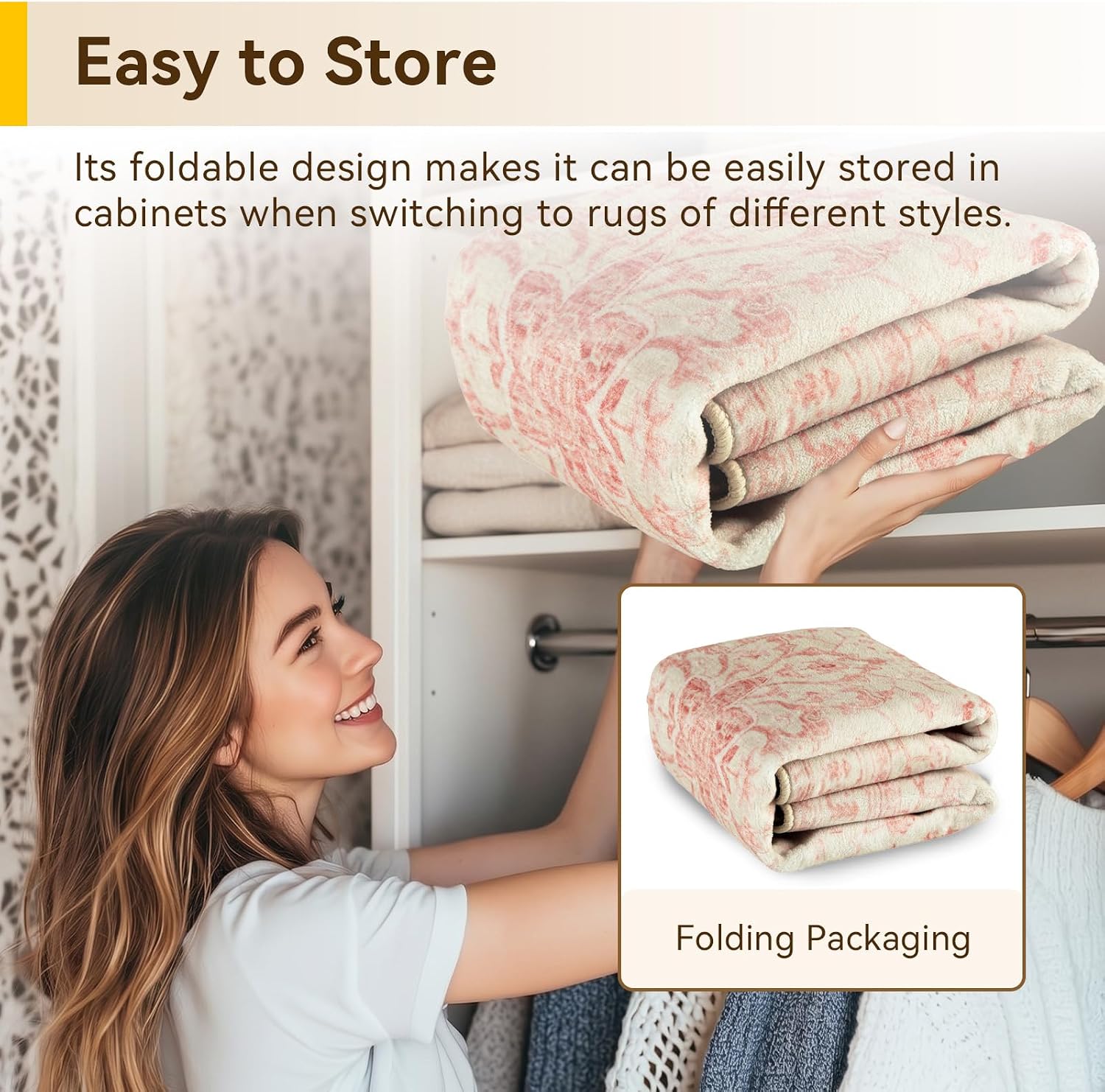 RELEANY Area Rugs Small 2'x3' Washable Non-Slip, Floral Vintage Distress Medallion Carpet for Kitchen Entryway Bathroom, Pink Light Vintage Pink thumbnail