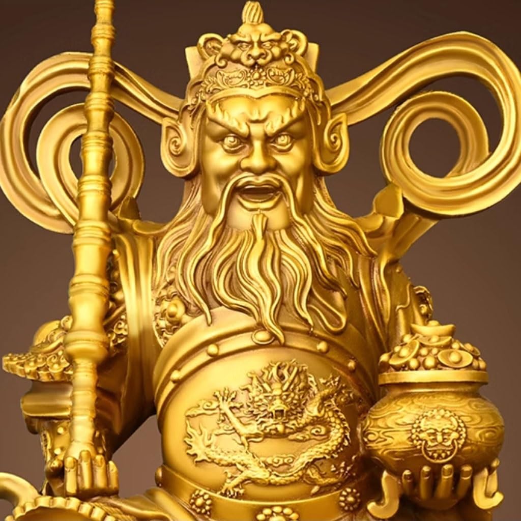 RLKHXBS Buda Sala de Estar adoración para el hogar Figura Pura Figura de latón