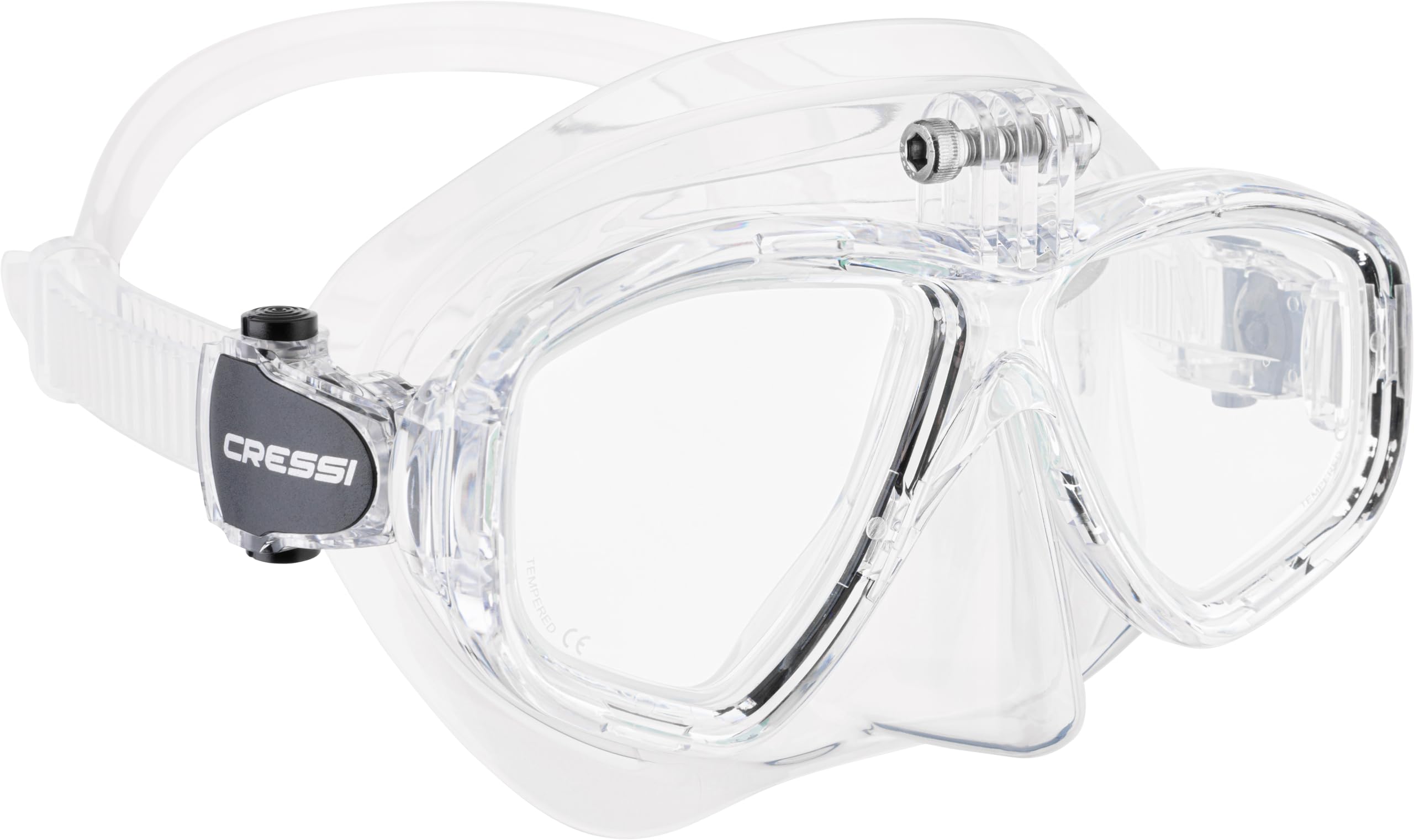 CRESSI Metis/Action Cam Mask - Unisex Reduced Volume Dive Mask with Action Cam Mount, One Size