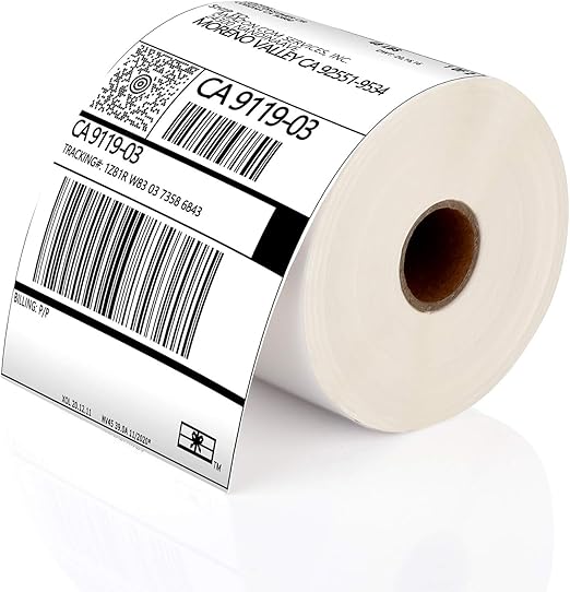 JADENS 4x6 Thermal Labels - 350 Labels, Compatible with Rollo, Brother, Zebra and Most Thermal Printer, Perforated, Commercial Grade, Doesn't Compatible with Dymo