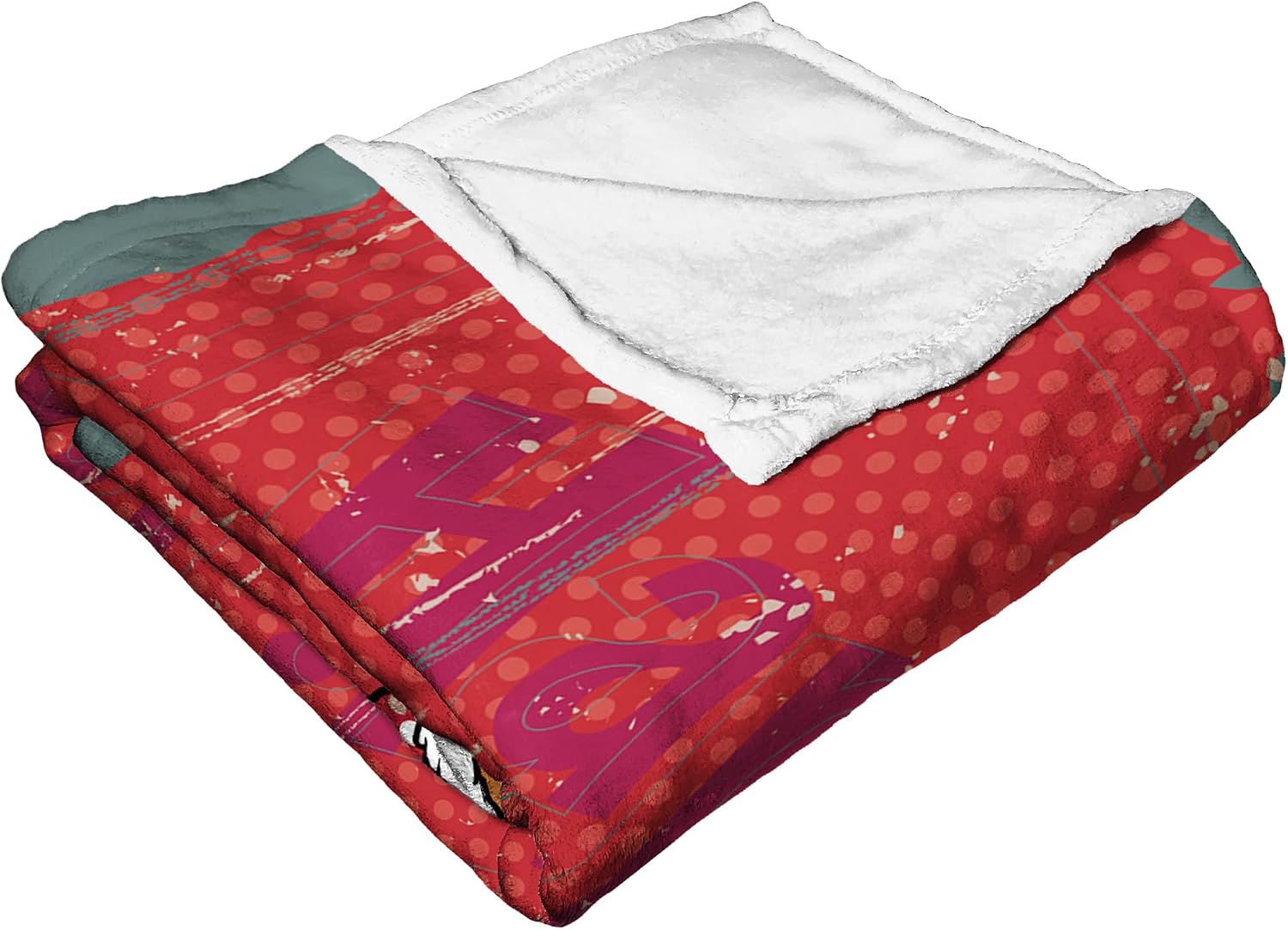 Northwest Tom & Jerry Silk Touch Throw Blanket, 50" x 60", Happy Holidays