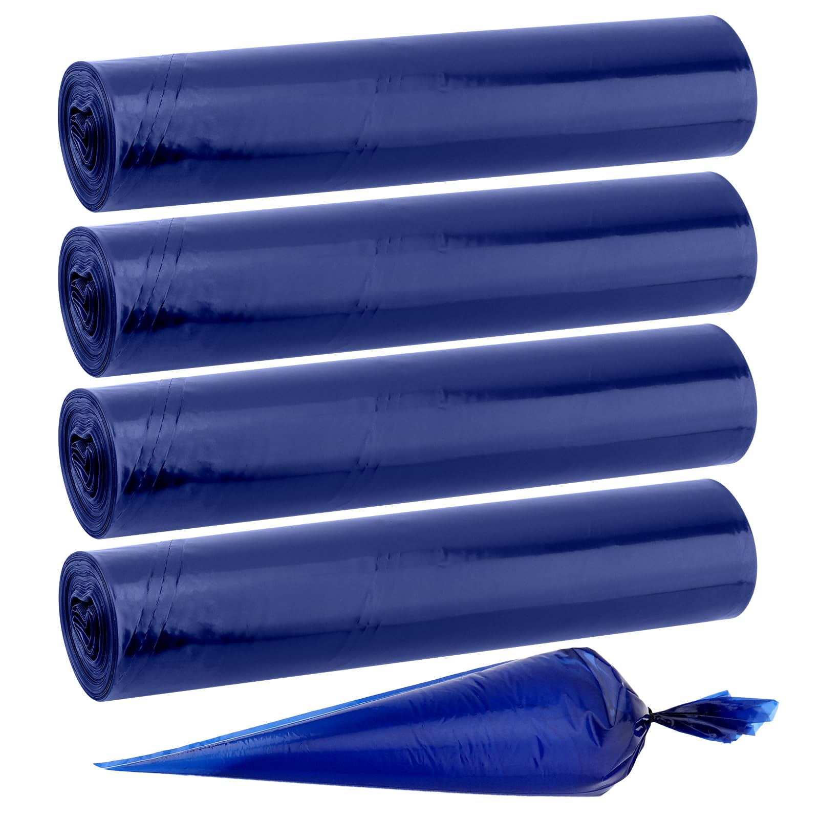 Lot de 200 grandes poches à douille épaisses de 53,3 cm pour pâtisserie maison, décoration de gâteau, dessert - Bleu
