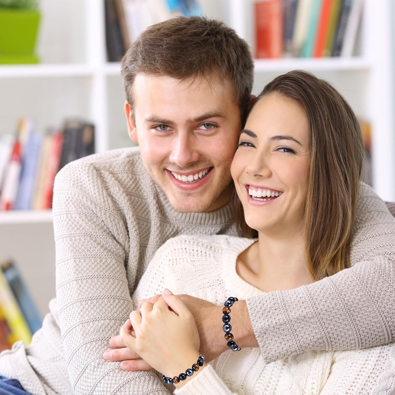 TAGOMEI Valentines Day Gifts for Him Men Kids Teen Boys Son Dad Boyfriend Happy Birthday Gifts for Men, Triple Protection Beaded Bracelets for Mens Boys 10th 13th 16th 18th 21st Birthday Gifts for Him - Image 2