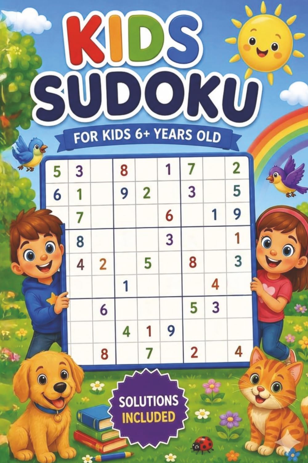 Kids Sudoku 6+: 50+ Fun & Easy Sudoku Puzzles for Smart Kids Ages 6–8