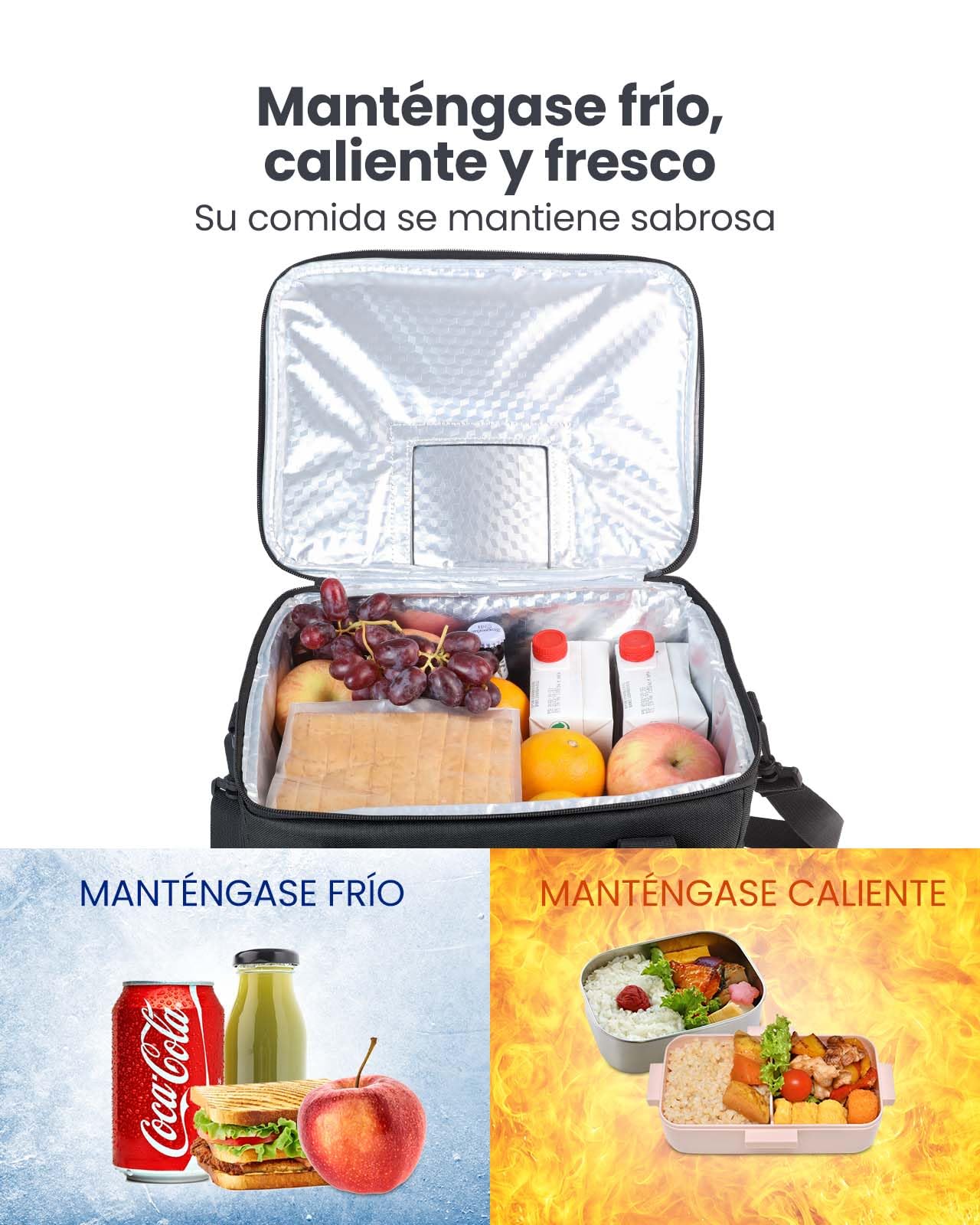 Kollea Bolsa Cool - 30 litros - Caja Frigorífica - Bolsa Aislada para Mantener Caliente y Frío, Impermeable, con Asas para Llevar, Varios Bolsillos - Ideal para Viajes, Acampada, Picnics, Barbacoas