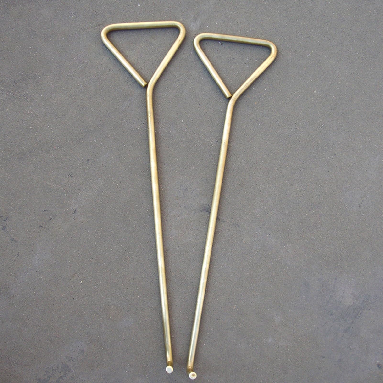 Kanaldeckelheber Messing-Schachtdeckelhaken 3/8" Ø, Hochleistungshandlochhaken-Abflussdeckel-Hebeschlüssel, Explosionsgeschützte Haken für Industrie / Militär / Zuhause ( Color : Brass , Size : 80 cm