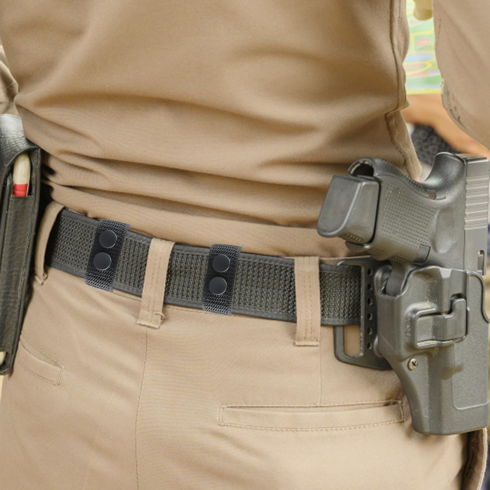 8 Pezzi Distanziali Cinturone, Accessori Cinturone Polizia, Passante Cintura Tattica per Cinture Militare per Gli Sport All'aperto,Accessori Cinturone Polizia