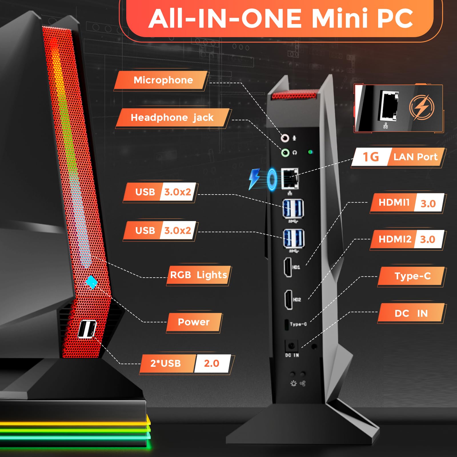 Amazon.co.jp: ミニPC、Intel Core I7-8750H ゲーミングコンピューター