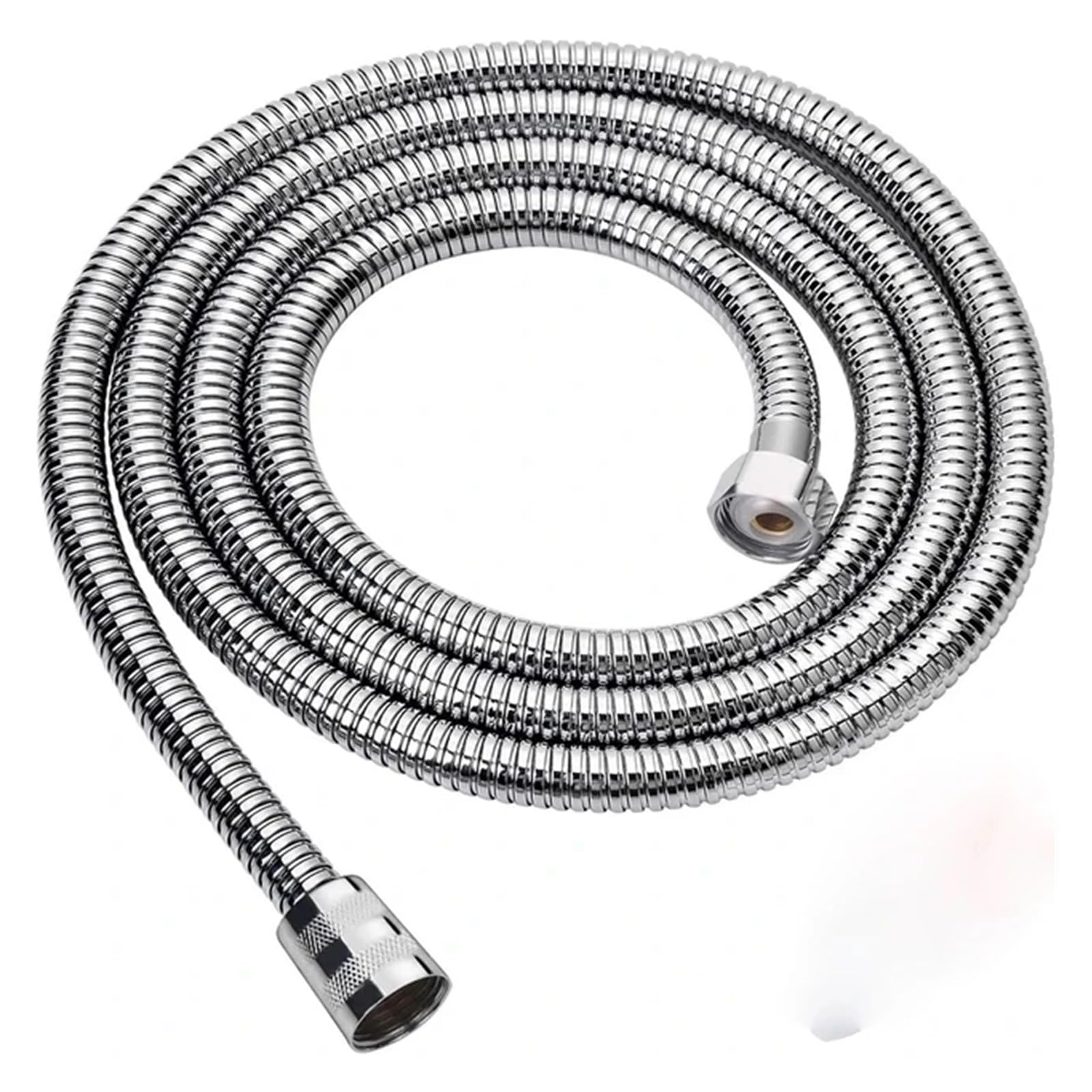Universal Flexible Shower Hoses, Stainless Steel Flexible Shower Head Long Hose, 1.5-3M, Multicolor, for Low Water Pressure(Sliver,3.0M)