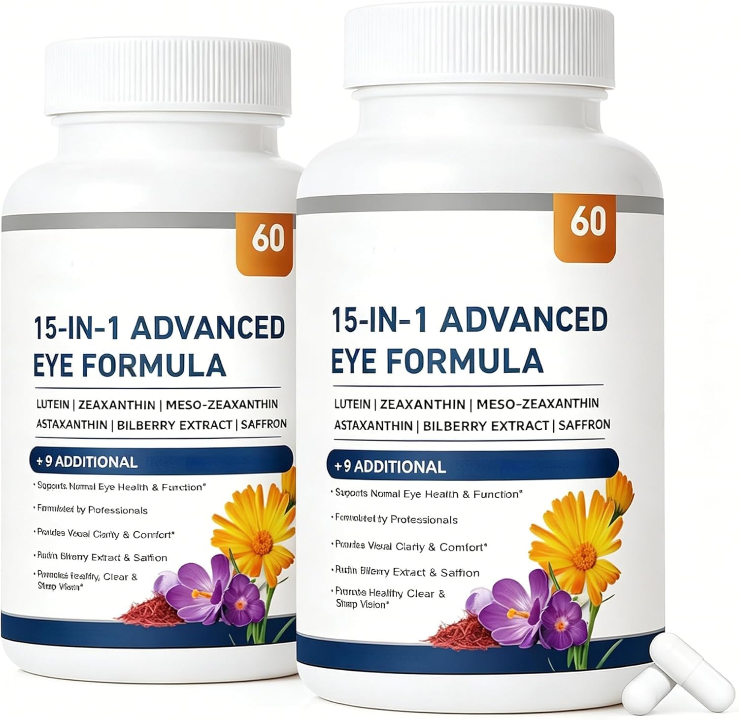 15 in 1 Advanced Eye Formula Mit Lutein, Zeaxanthin-Extrakt Und Carotinoid-Komplex ,2psc