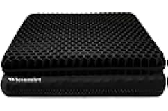 Plus Size Gel Seat Cushion for Long Sitting, Extra Large and Thick, Seat Cushion for Back, Sciatica, Hip, Tailbone Pain Relief, Used for The Office, Wheelchair, Car, Truck, Recliner, Stadium. (Black)