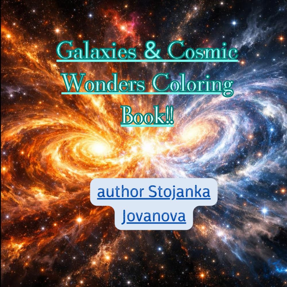 Galaxies & Cosmic Wonders Coloring Book: Explore 16 Constellations and Galaxies – Fun & Educational Coloring for Kids and Adults
