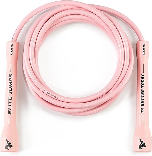 Vista 9 de Elite Jumps Adjustable Jump Rope – 6mm PVC Training Rope for Fitness & Cardio Indoor/Outdoor Skipping Rope with Unbreakable Handles, Non-Kinking