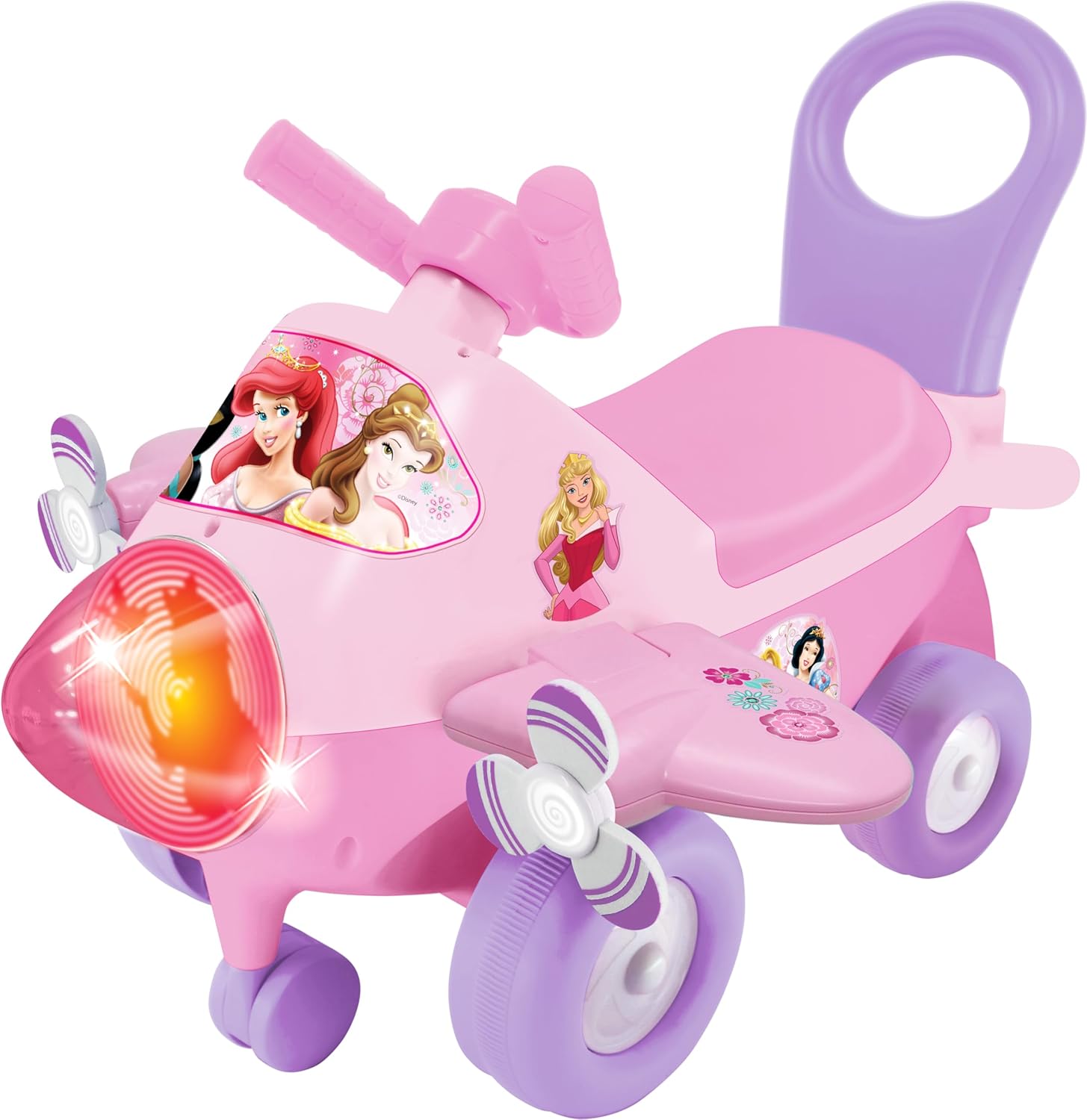 Disney Princess Animated Lights Activity Plane Ride On by Kiddieland