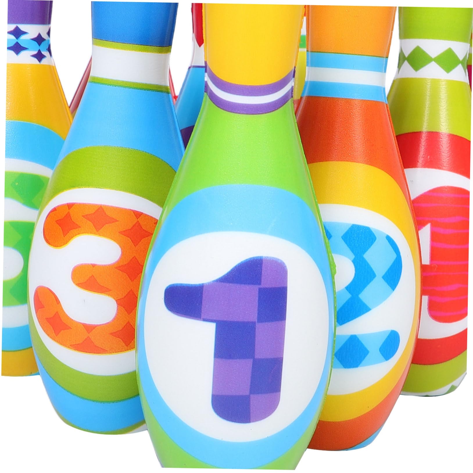 Toyvian Mini Giochi da Bowling per Ragazzo Ragazza Ragazza Birilli in Pu con Palline per attività di Gioco Educativo per Feste di Compleanno all Aperto Chiuso