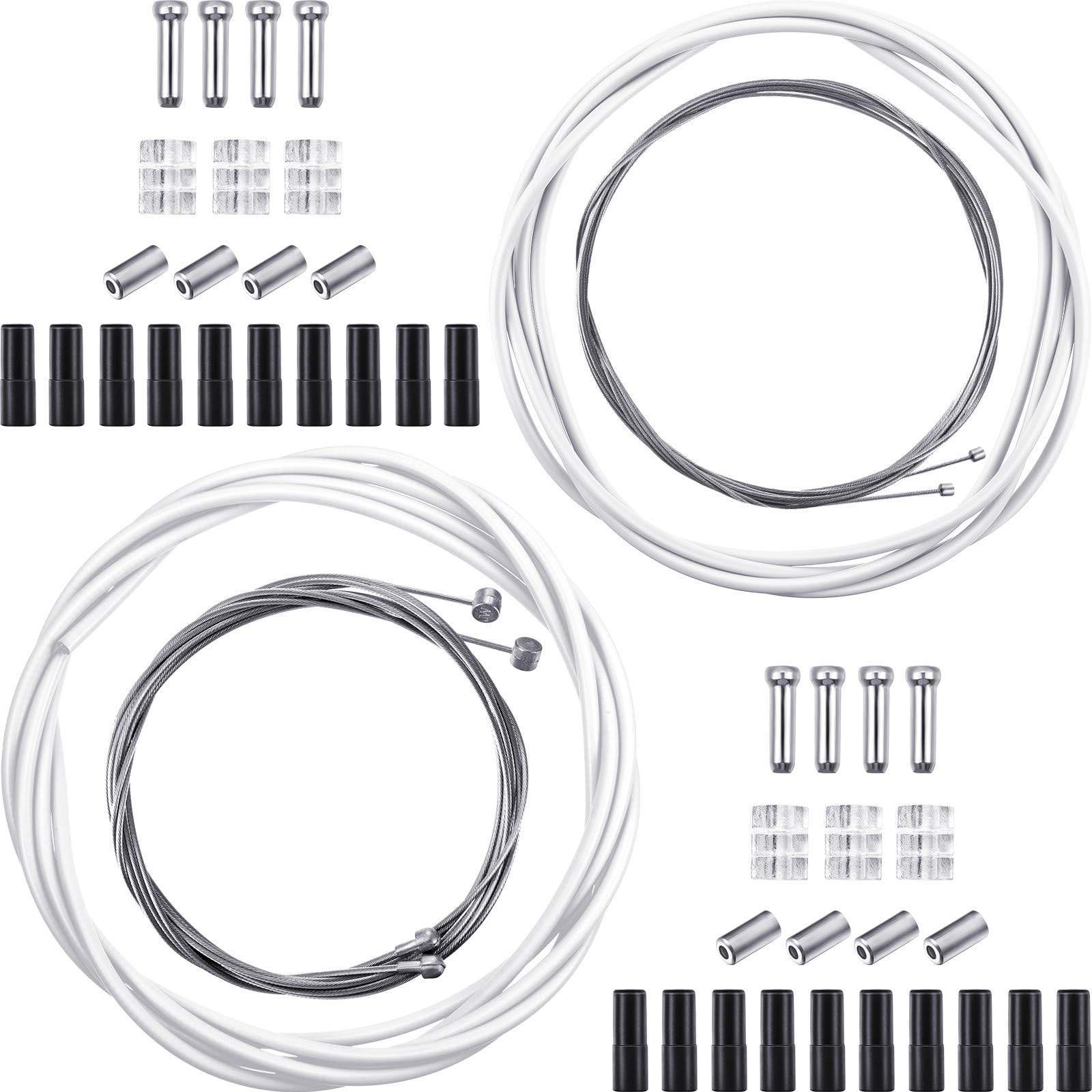 Boao Universal Bike Brake Cable Kit Derailleur Bicycle Shifter Cable Housing Set Transmission Line for Mountain Road Bike Repair