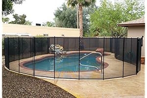 VINGLI Pool Fence 4Ft x 96Ft Swimming Pool Fence in Ground Pool Safety Fencing