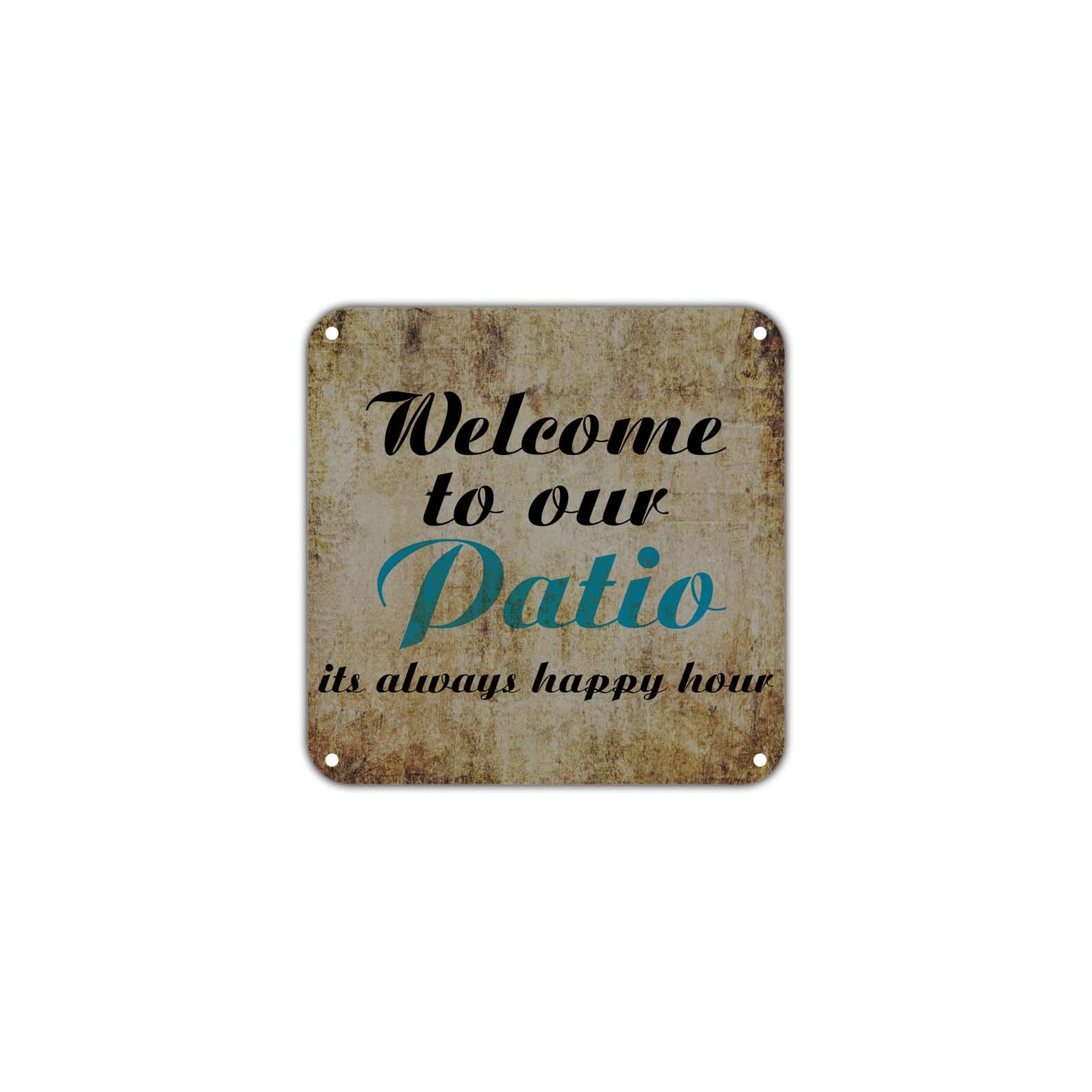 Amazon.com: Welcome To Our Patio Its Always Happy Hour Porch