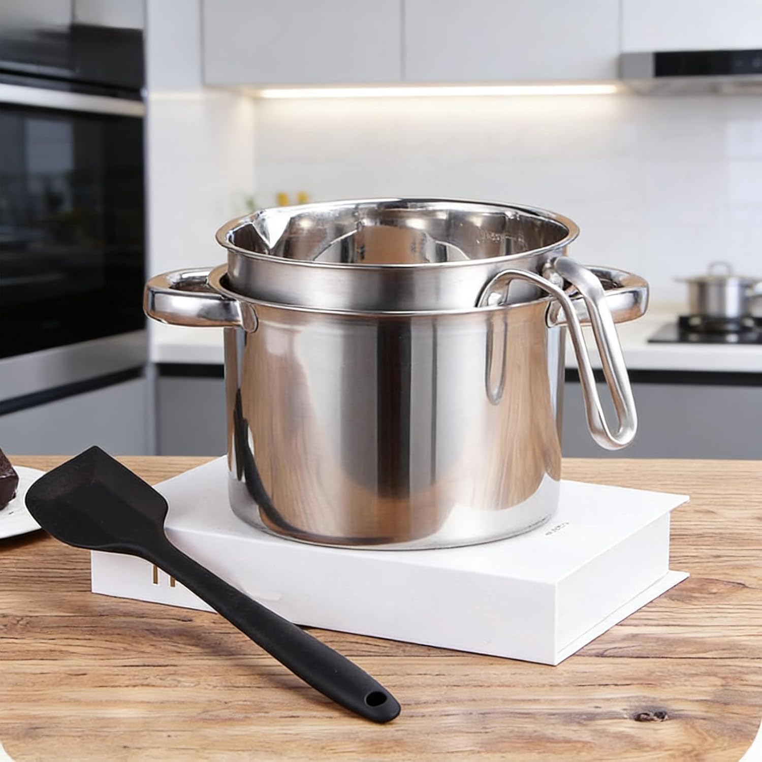 Chocolate Fondue Pot Set - Heat-Resistant Melter for Cheese, Chocolate, and Butter | Ideal for Home Kitchen, Restaurant, and Dessert Lovers