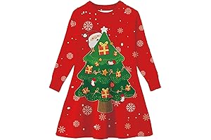 Little Girls Ugly Christmas Sweater Dress: Festive Knitwear for a Merry Holiday Season