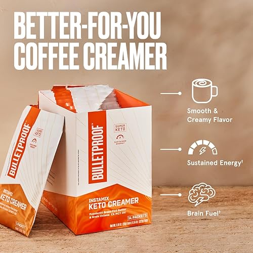 Miniatura 9 de Bulletproof Crema de vainilla francesa 148 onzas crema de café keto con aceite MCT y mantequilla alimentada con pasto