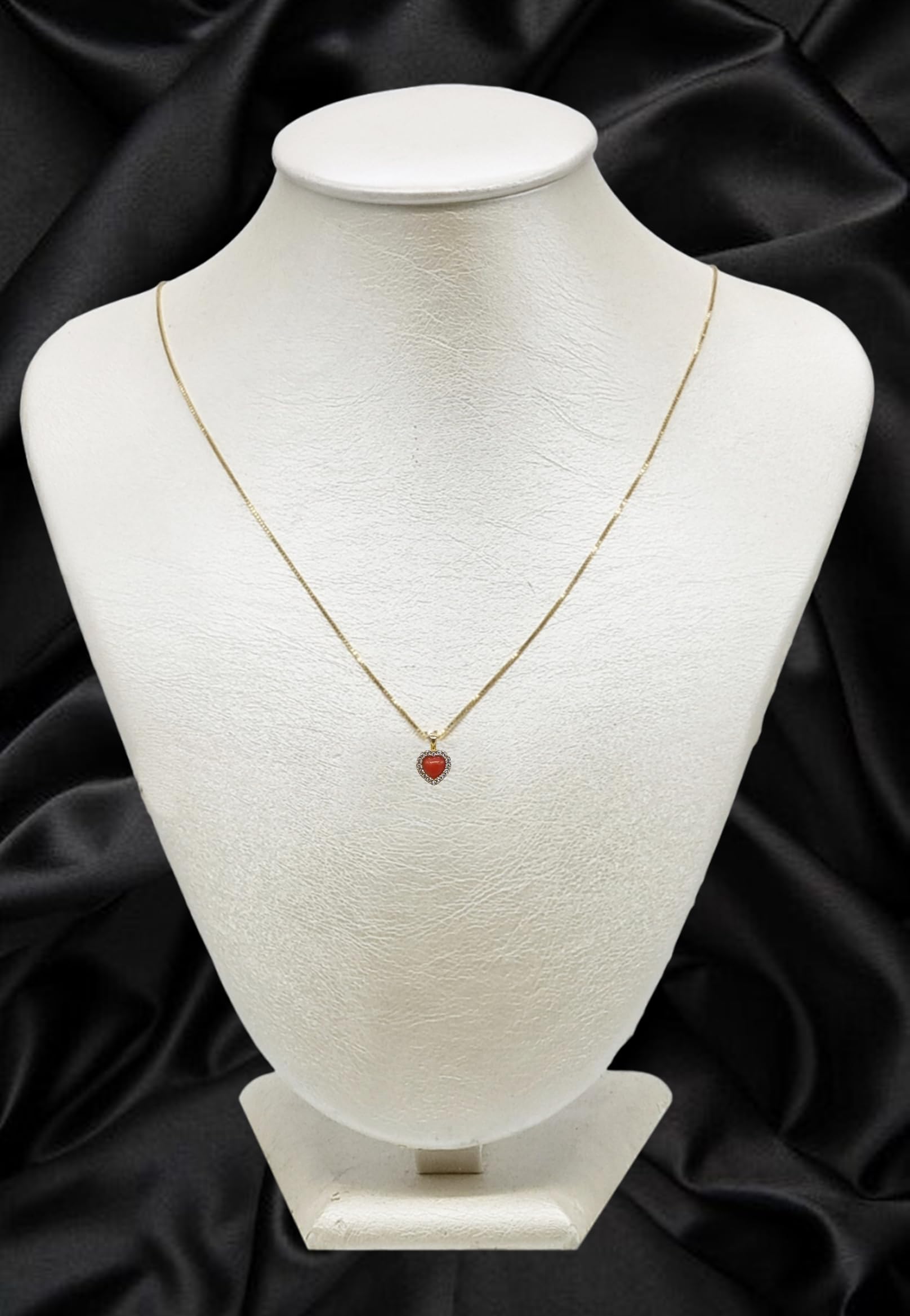 sicilia bedda - Collana in Corallo Rosso del Mediterraneo - Argento 925 Placcato in Oro 18 KT - Prodotto Realizzato a Mano