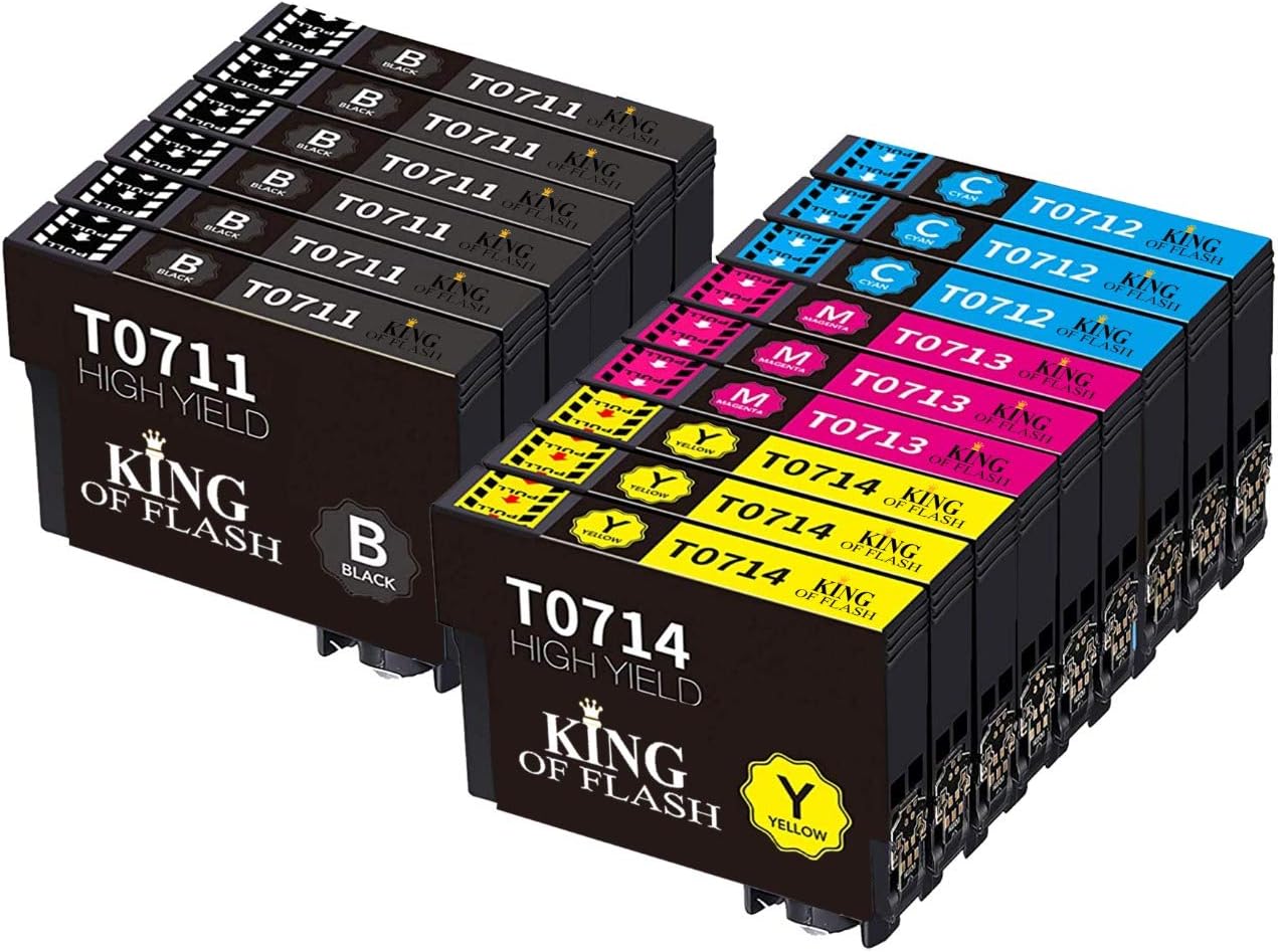 Ink Guru Replacement for Epson T0711 T0712 T0713 T0714 T0715 Ink