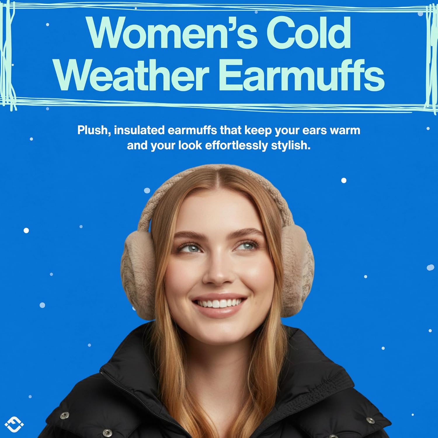 Funky Junque Women’s Winter Earmuffs - Cable Knit & Sequin - Image 6