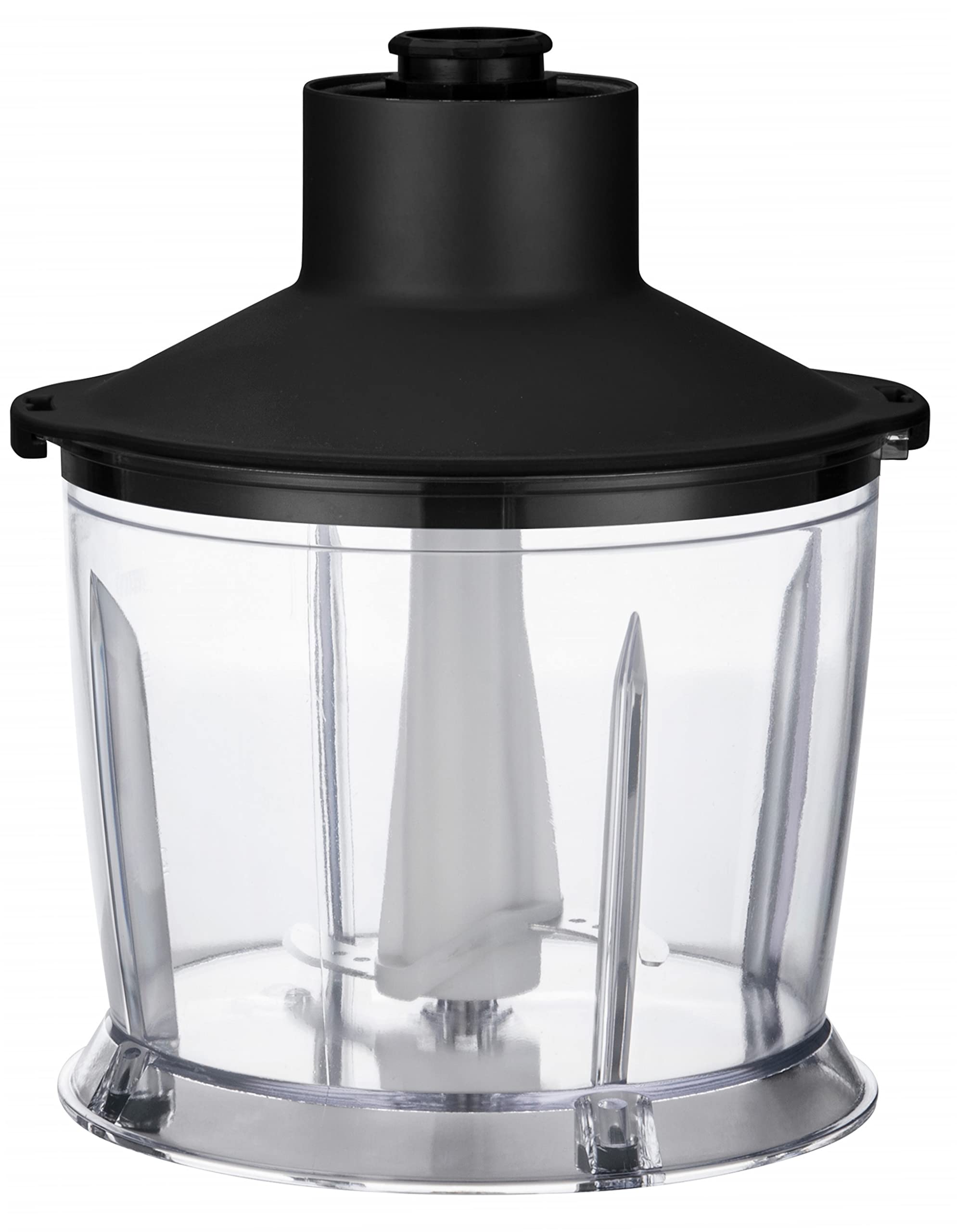 Mx Fala Blender ręczny, 1200 w z elektroniczną regulacją prędkości ciśnieniowej, system 4 ostrzy ze stali nierdzewnej (z siekaczem i akcesoriami do trzepaczki)