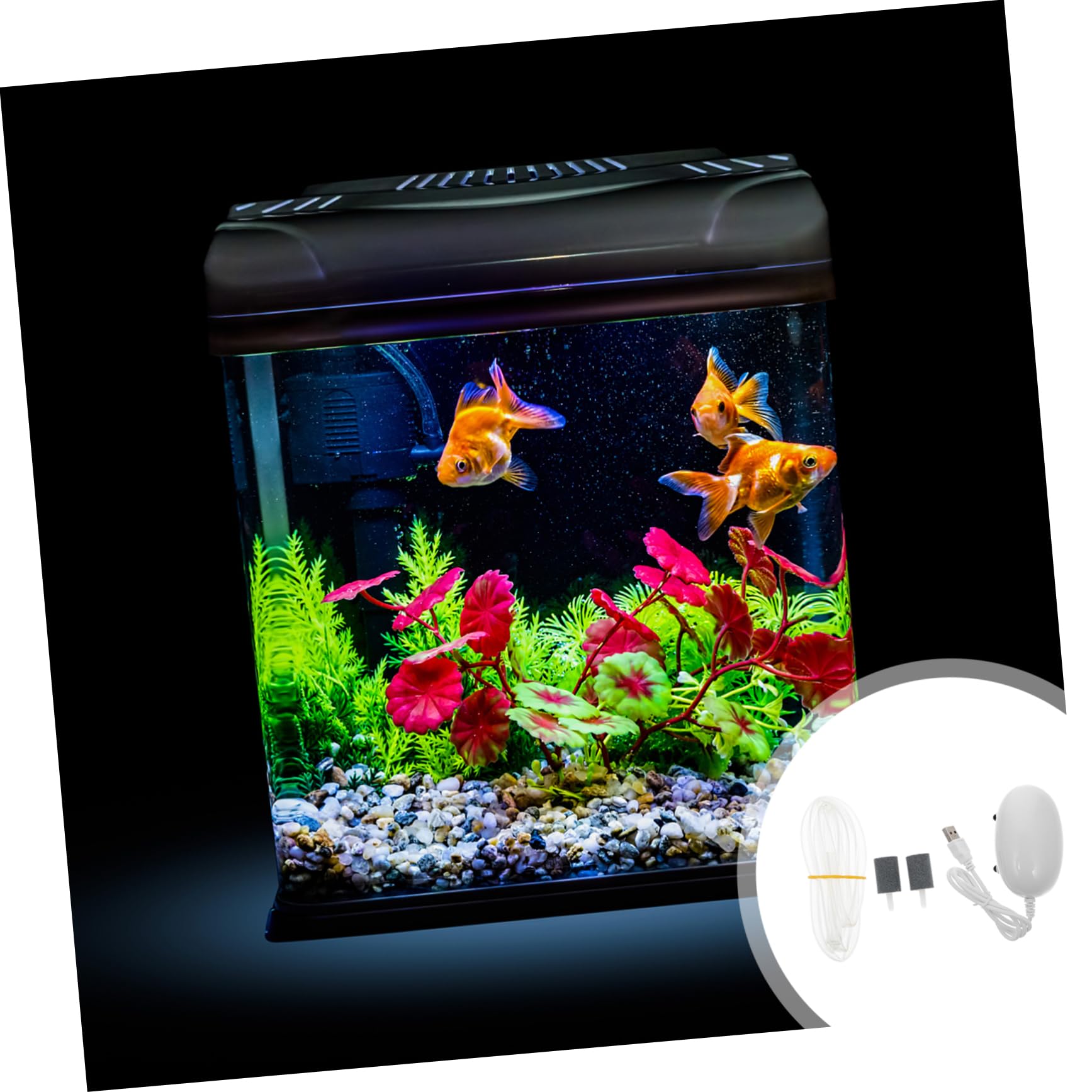 FRCOLOR 3 Uds Bomba De Oxígeno USB Aireador De Tanque Bomba De Tanque De Peces De Acuario Bomba De Gas Oxigenador De Tanque Aireador De Tanque De Peces Tanque De Oxígeno USB Bomba De