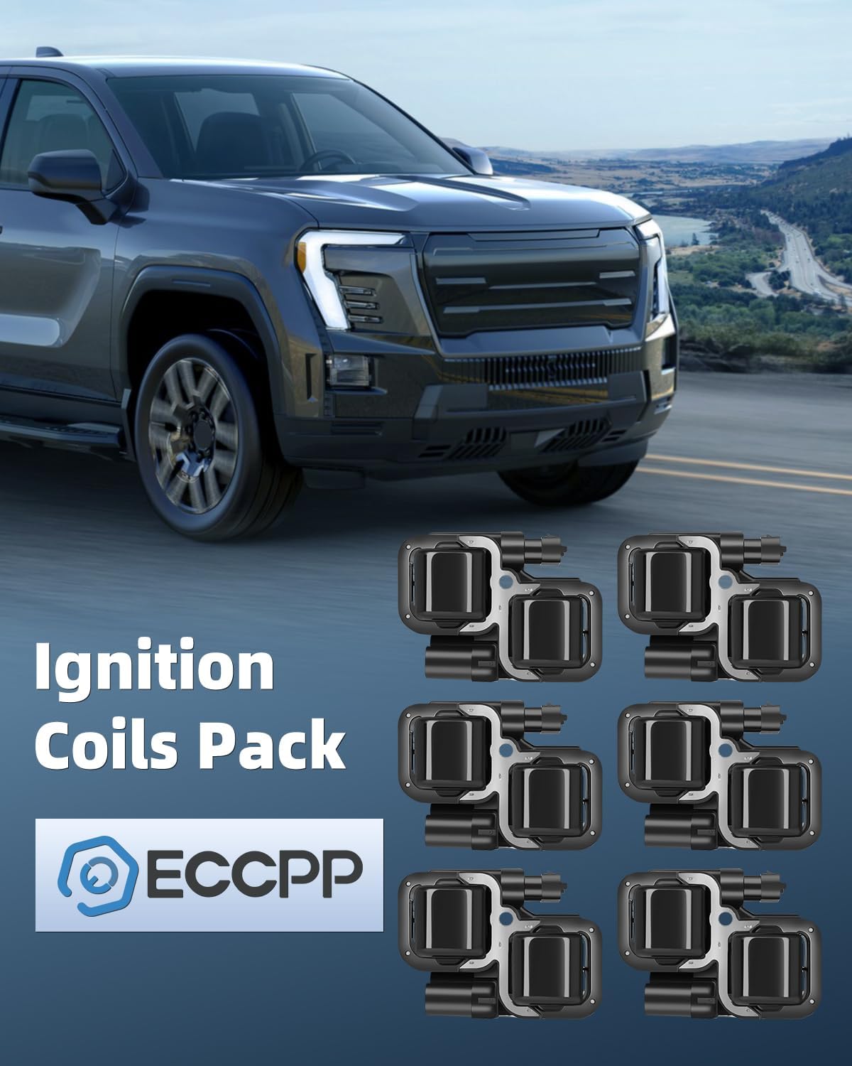 ECCPP ignition coils Pack of 6 UF359,coils packs,for Mercedes-Benz 2005 2006 2007 2008 2009 AMG,G500 G55 AMG,ML500 ML55 AMG,R500,S430 S500 & More,Replace,UF359