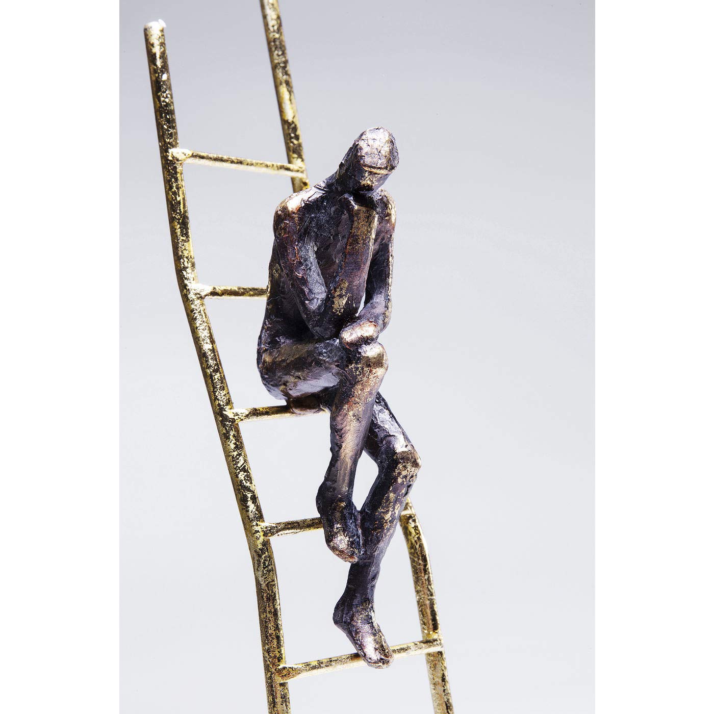 Kare Design Oggetto Decorativo Elements Climbing Man, Oro, 41Cm, Uomo Arrampicante