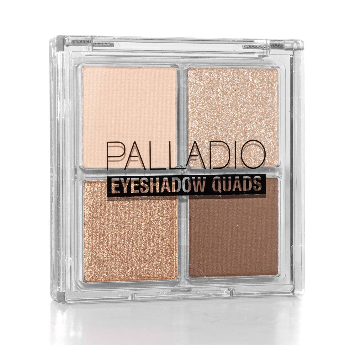 Palladio Eyeshadow Quads, Velvety Pigmented Blendable Matte, Metallic & Shimmer Finishes, Creamy Formula, Four Way Quad Eye Shadow Palette, Talc-Free