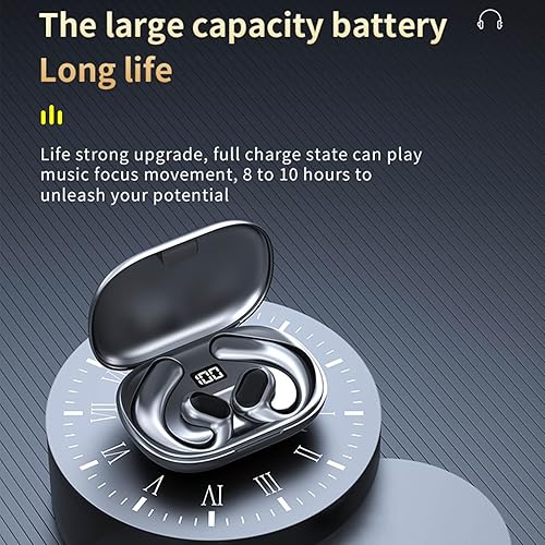 Miniatura 5 de Traductor de auriculares, traducción en tiempo real GT01 Traductor de idiomas Auriculares 5.3 Reducción de ruido para aprendizaje de negocios (negro)