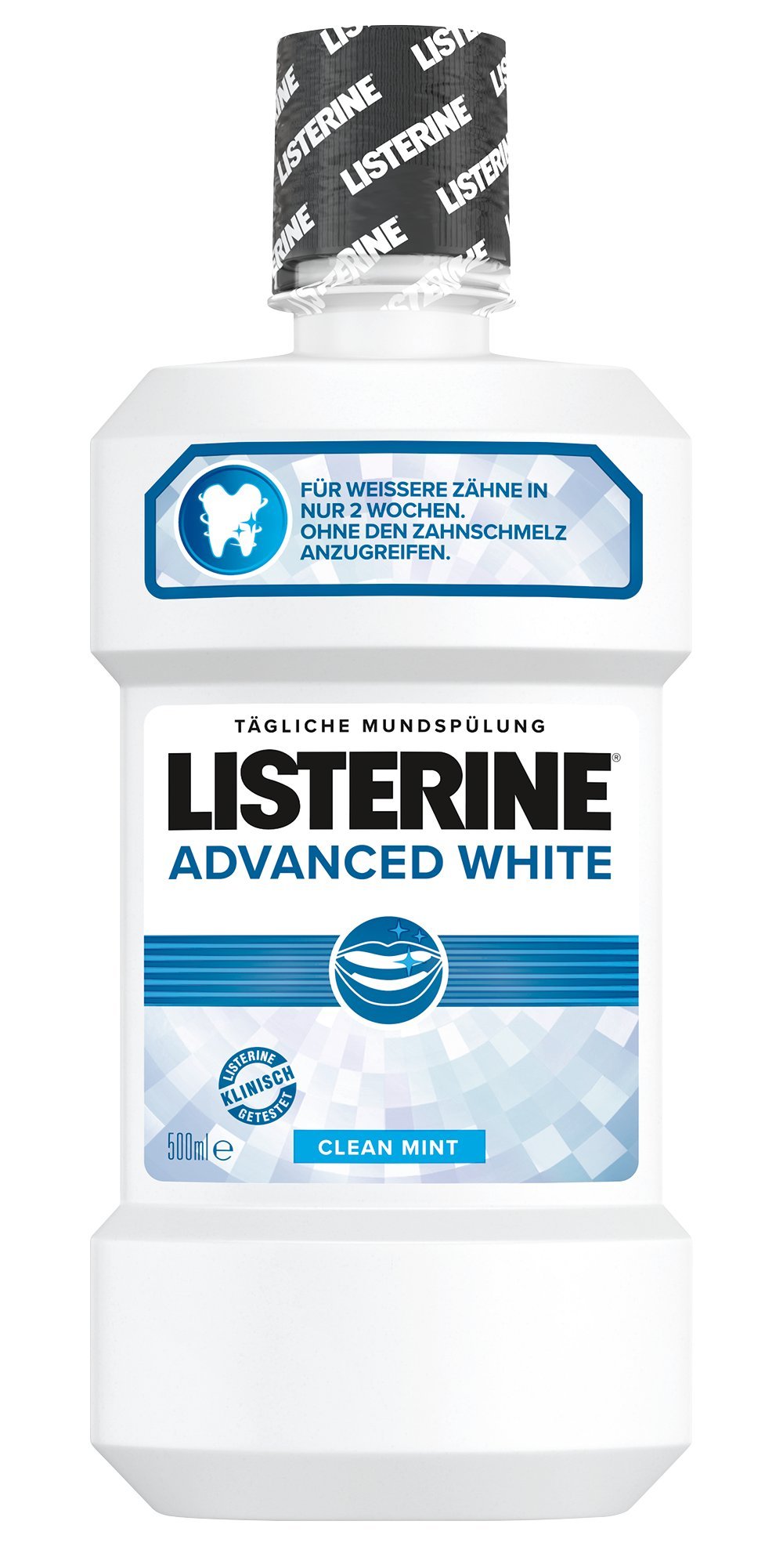 Listerine Enjuague bucal Advanced White antibacteriano para dientes blancos y encías saludables (3 x 500 ml)