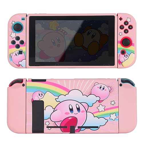 TIKOdirect Protective Case for Nintendo Switch, Soft Full Skin Protective Cover with Pretty Cute Pattern, Silicone Slim Shockproof Back and Grip