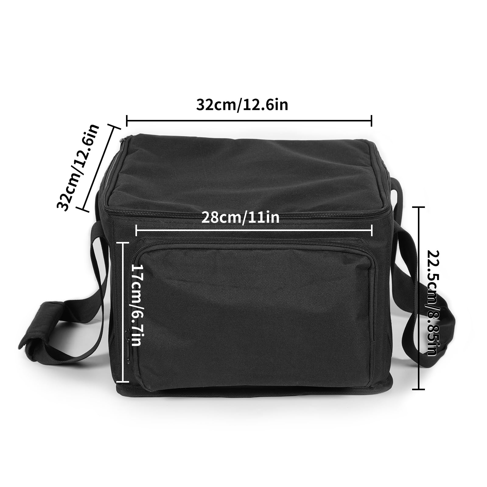 6 x 18 W Batteria ParLicht Borsa per LED, impermeabile in PVC con chiusura lampo liscia, con 4 scomparti, suddivisione interna flessibile, offre spazio per 4 parlight per riporre e trasportare