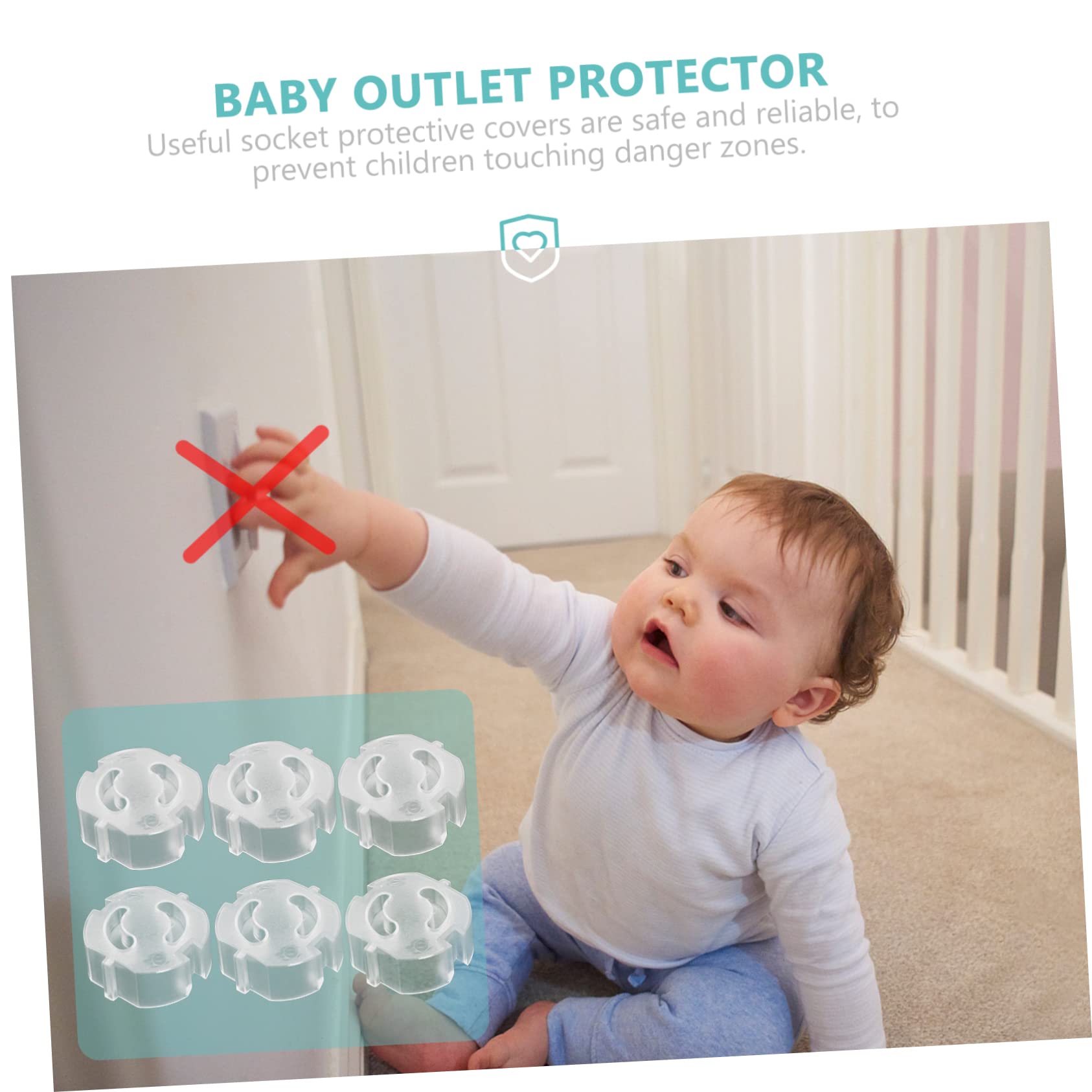 ibasenice 100 Pièces Couvre-prises à L'épreuve Des Bébés Protecteur De Prise Murale Couvercles De Sécurité De Sortie Caches De Prise De De Bébé Abdos Capuchon De Protection