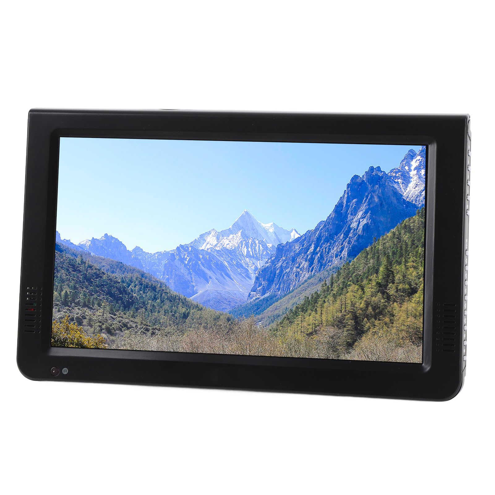 Asixxsix Téléviseur Numérique 10 Pouces, Téléviseur Portable avec Batterie 4000 MAh et Lecture Vidéo 1080P, Emplacement USB et Carte, Tuner Numérique intégré, pour Camping en Voiture de