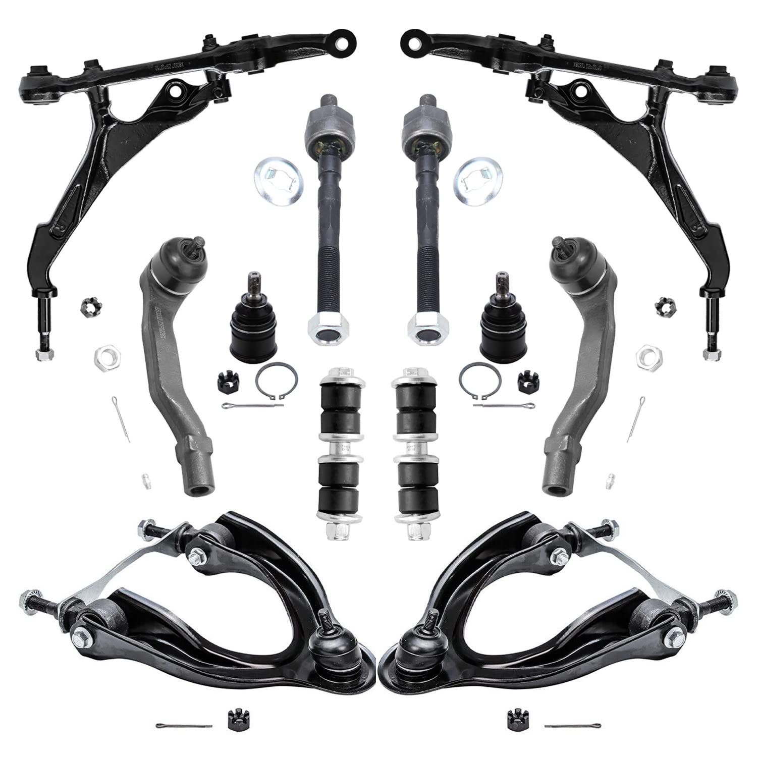 Detroit Axle - 12pc Front End Suspension Kit for Honda Civic Del Sol