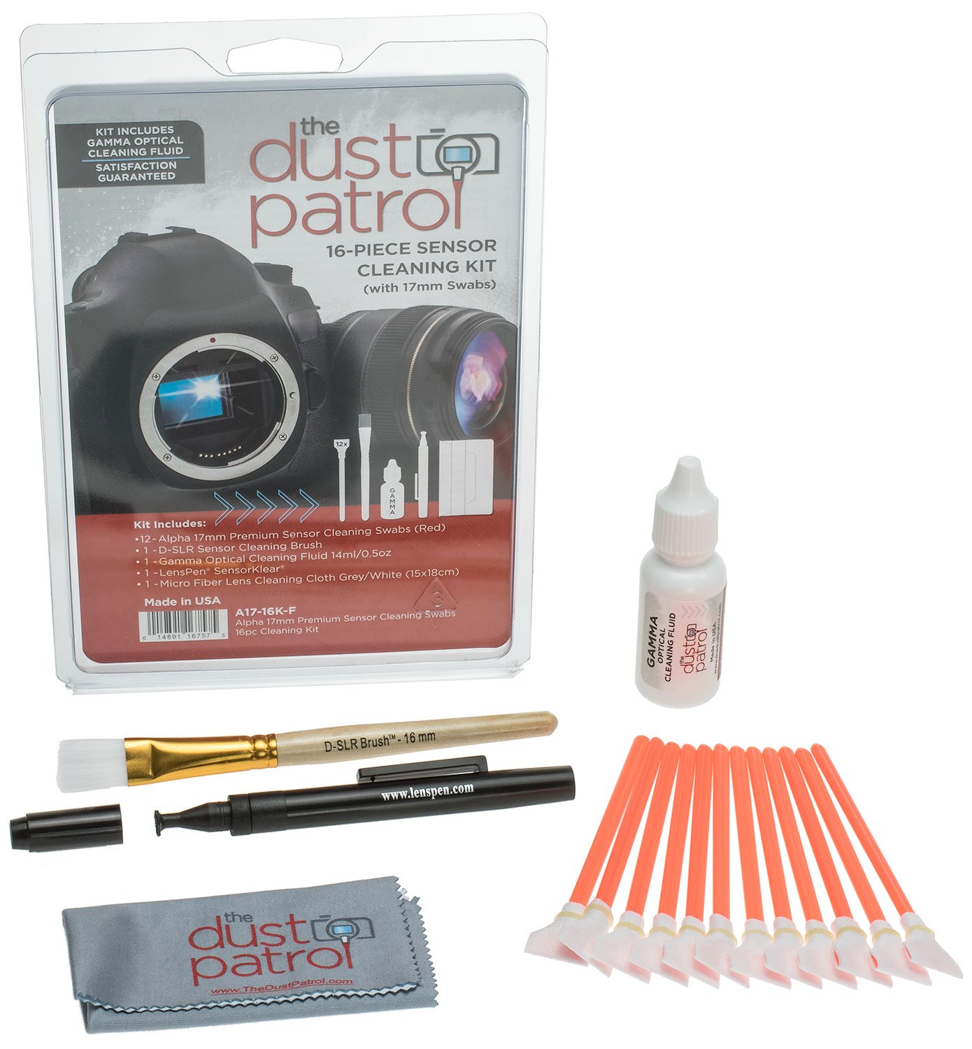 Amazon | Dust Patrol Alpha 17mm Sensor Cleaning Kit 5 (16