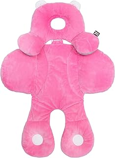 BENBAT Total Body Baby Support Pillow - Stroller Or Car Seat Baby Body Support Pillow - Baby Head Support Pillow and Body Support for Babies - Newborn Gifts and Gifts for Baby Shower (Pink)
