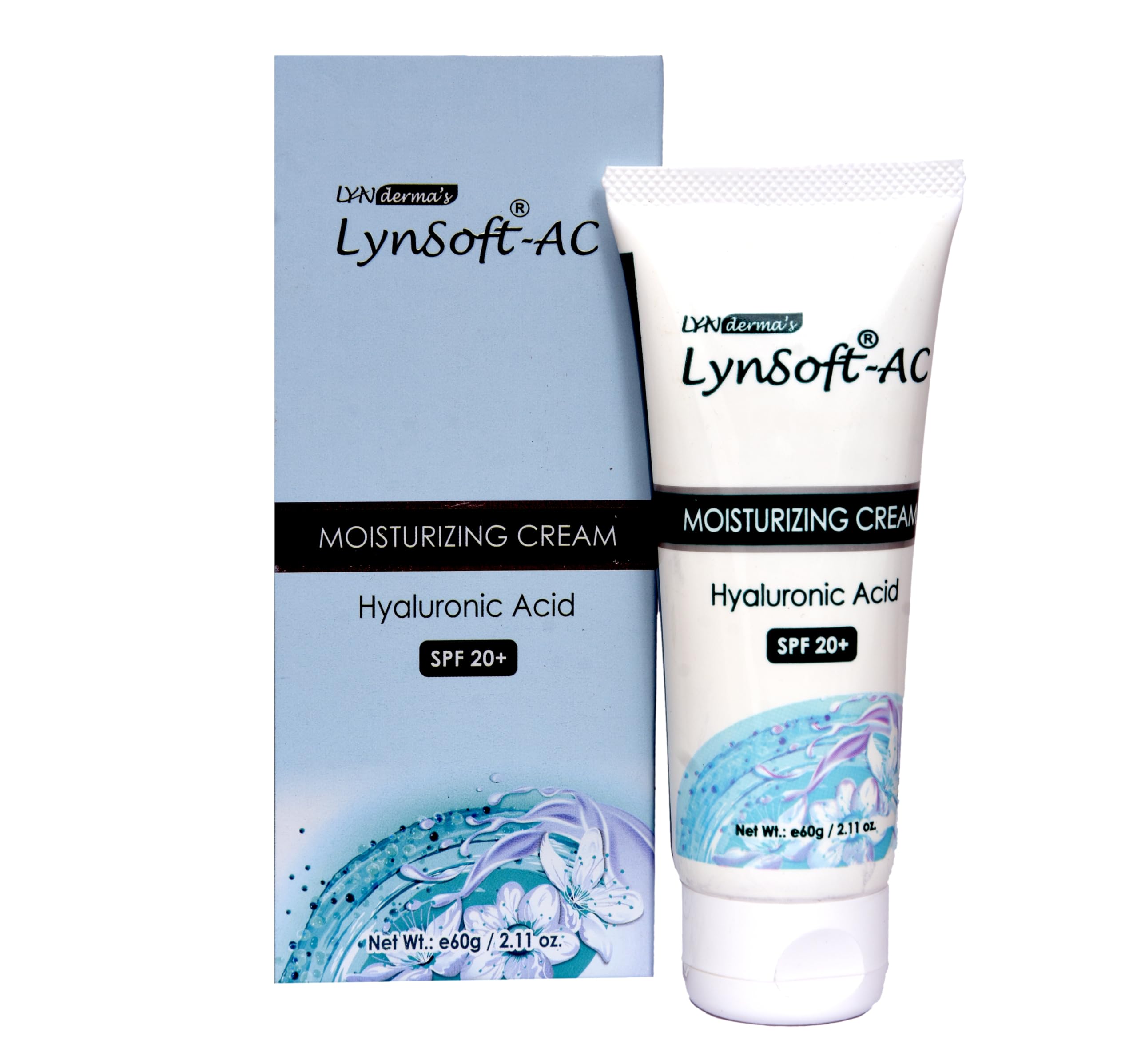 LYNderma's LynSoft-AC Moisturizing Cream with SPF 20+ & Hyaluronic